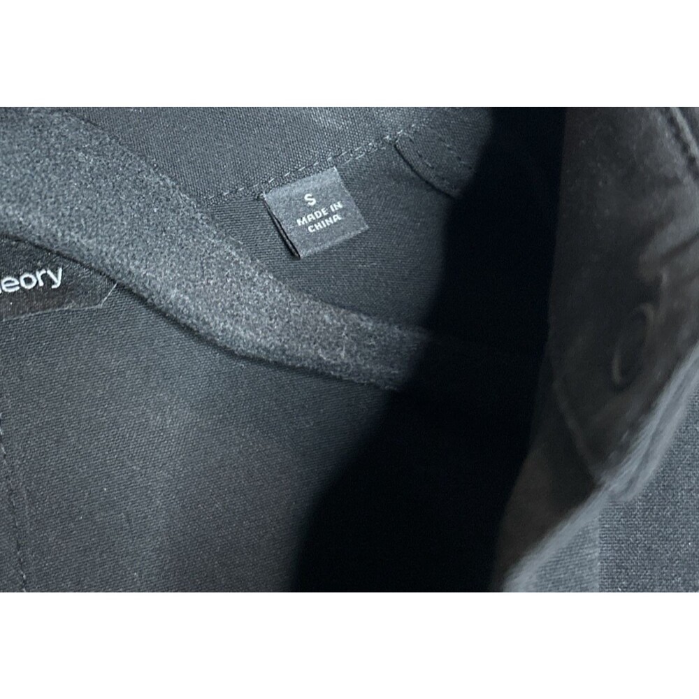 Uniqlo X Theory Jacket Size S AirSense Shirt Ultra Light Black Relaxed Fit - Picture 5 of 9